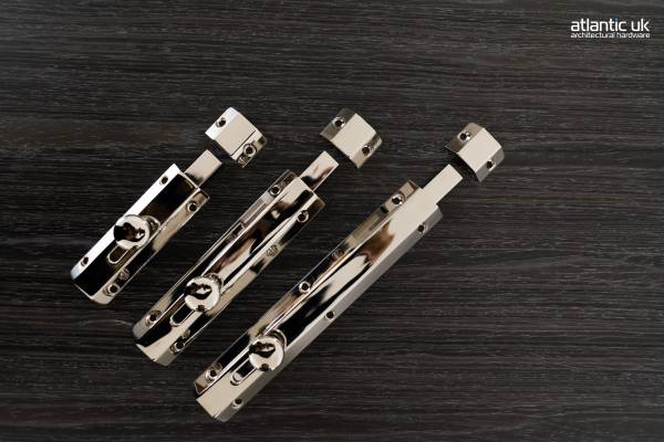 Atlantic Solid Brass Surface Door Bolt 6"