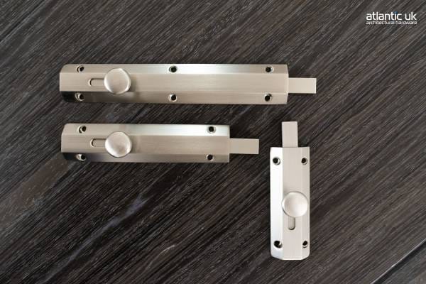Atlantic Solid Brass Surface Door Bolt 8"