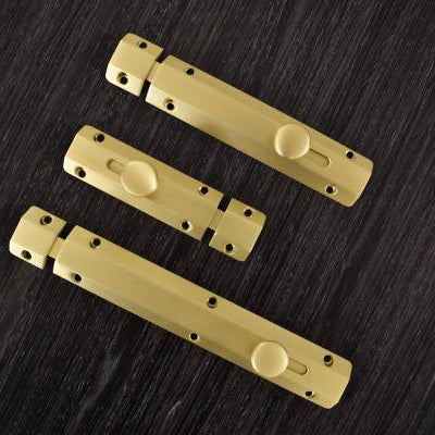 Atlantic Solid Brass Surface Door Bolt 4"
