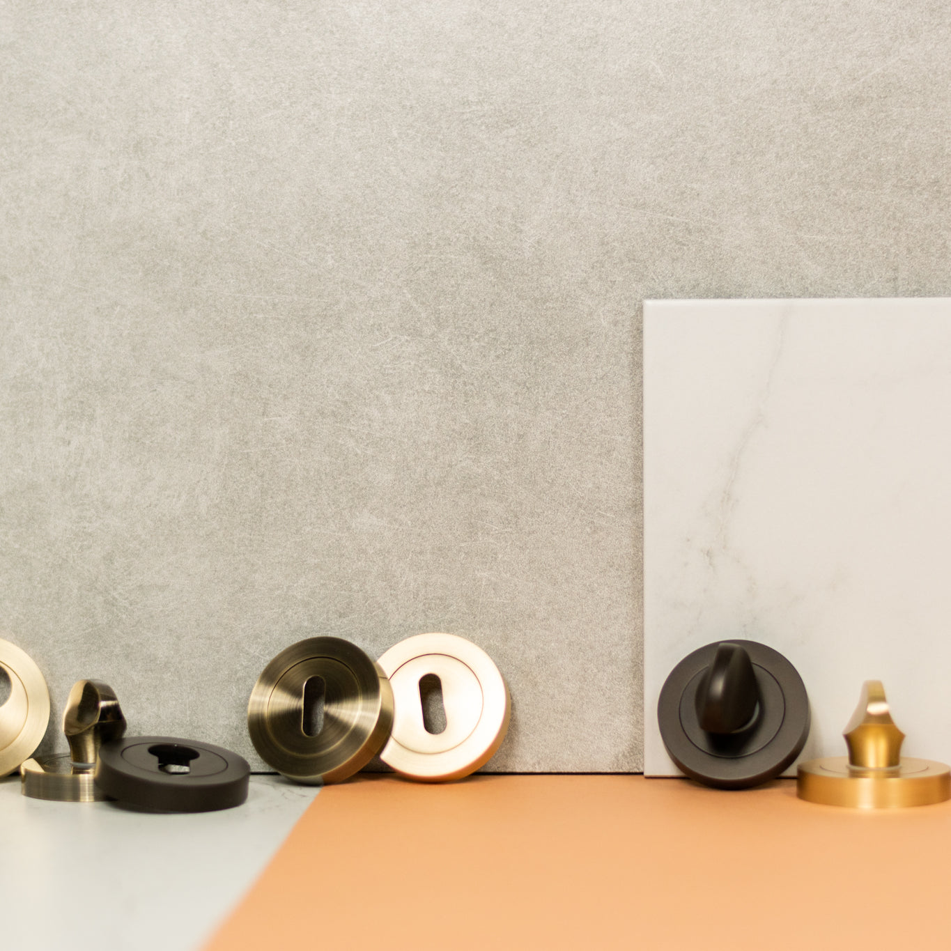STATUS Euro Escutcheons on Round Rose