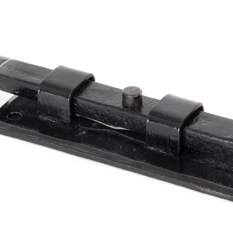 From The Anvil's Black Straight Door Bolt