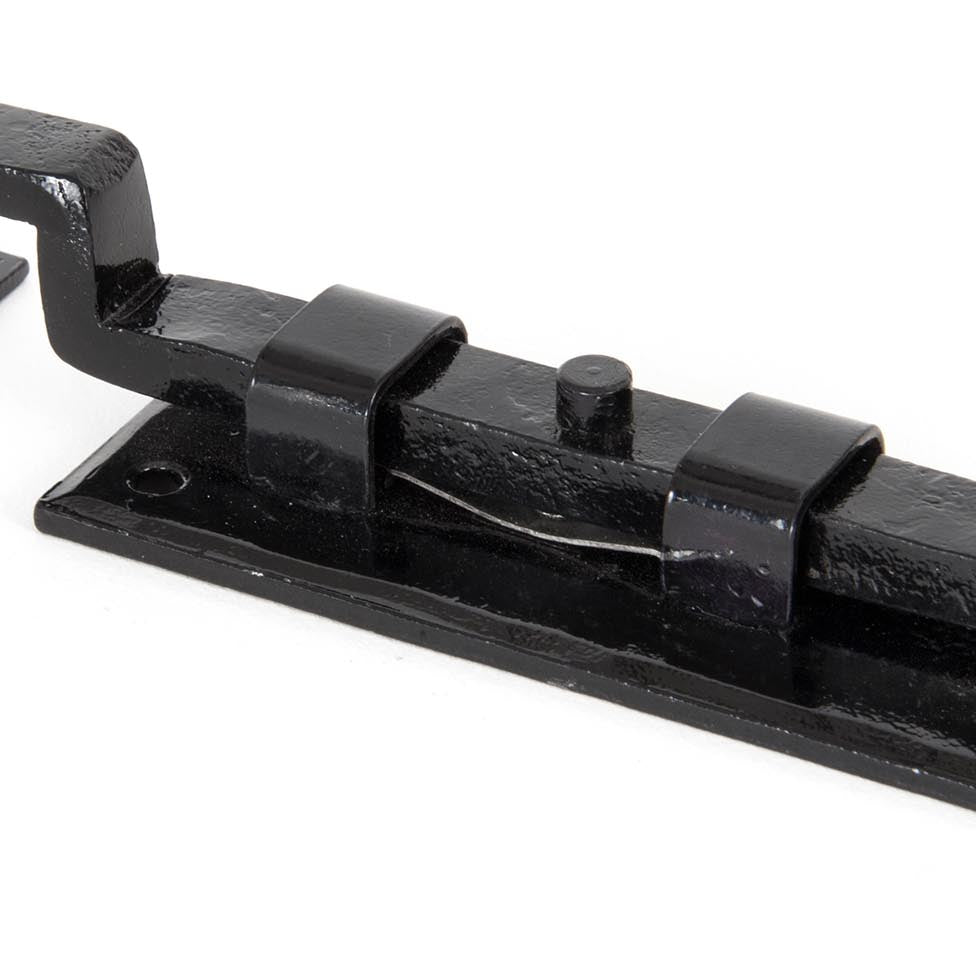 From The Anvil's Black Cranked Door Bolt