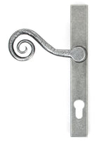From The Anvil's Pewter Patina Monkeytail Slimline Lever Espag. Lock Set