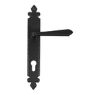 From The Anvil's Black Cromwell Lever Espag. Lock Set