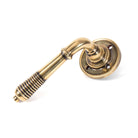 From The Anvil's Aged Brass Reeded Lever on Rose Set