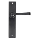 From The Anvil's Black Large Avon Lever Latch Set