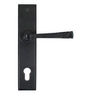 From The Anvil's Black Avon Lever Espag. Lock Set