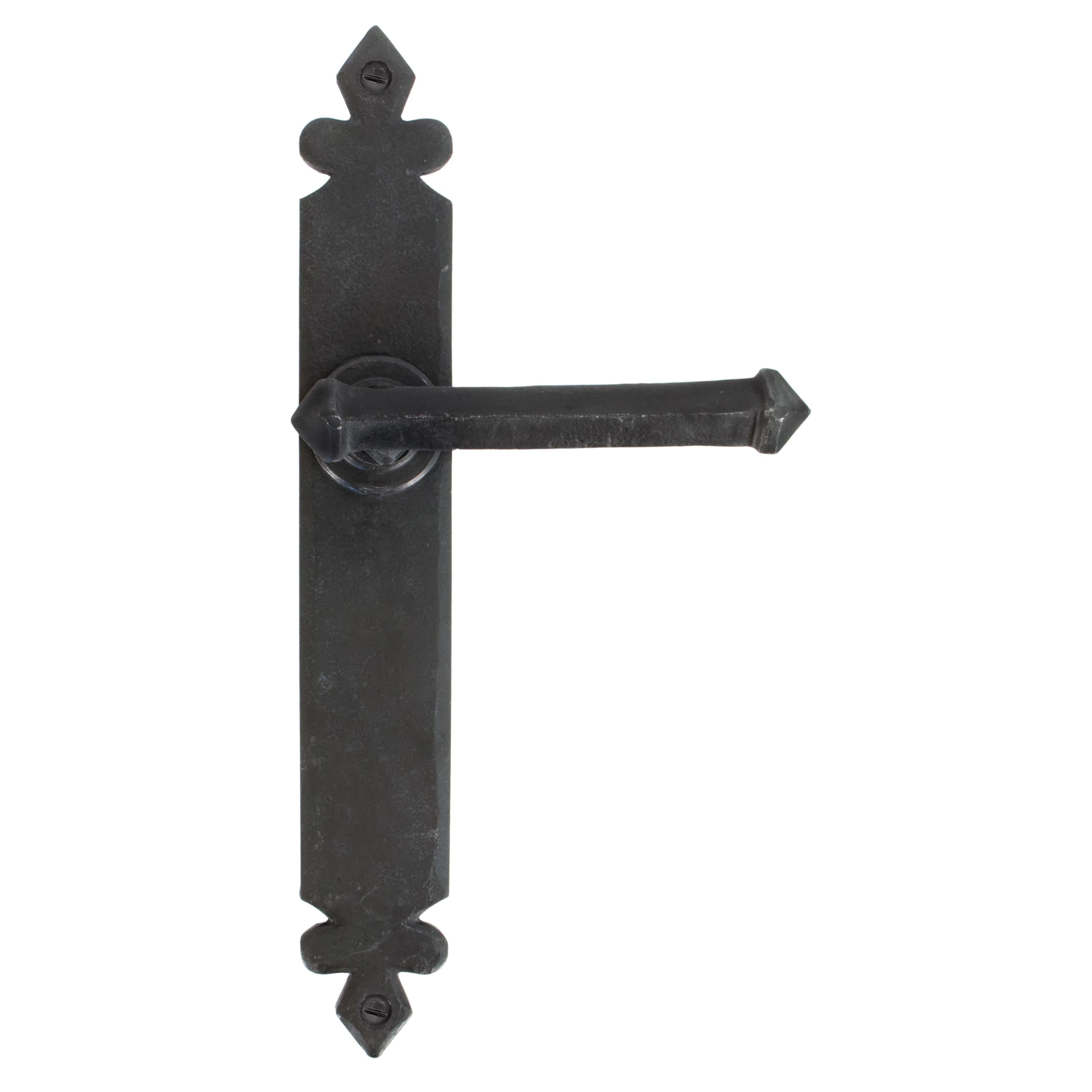 From The Anvil's Beeswax Tudor Lever Latch Set