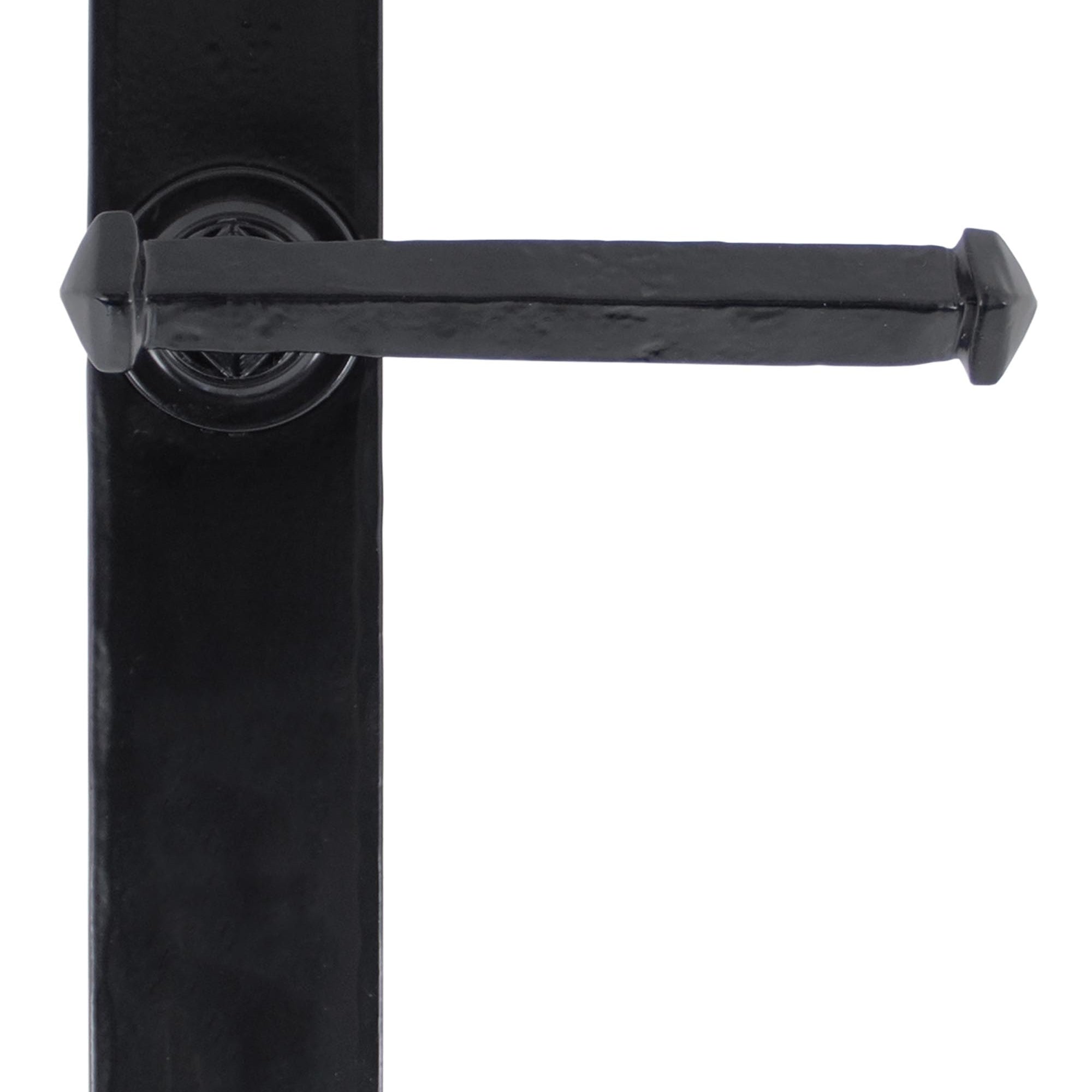 From The Anvil's Black Tudor Lever Latch Set