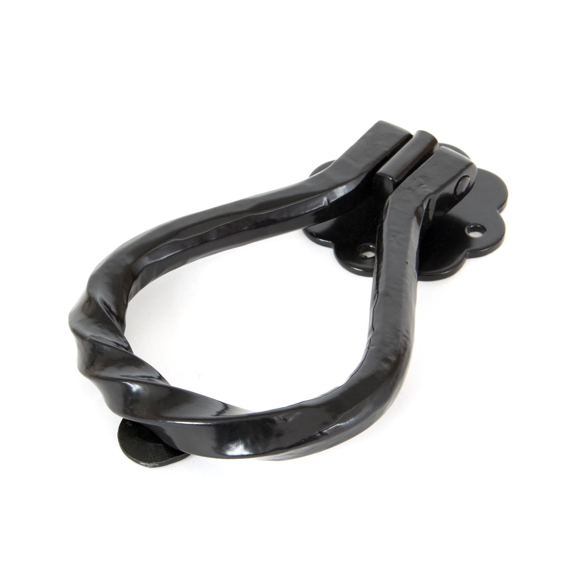 From The Anvil's Black Pear Shaped Door Knocker