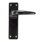 From The Anvil's Black Smooth Lever Latch Set