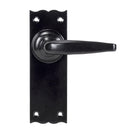 From The Anvil's Black Oak Lever Latch Set