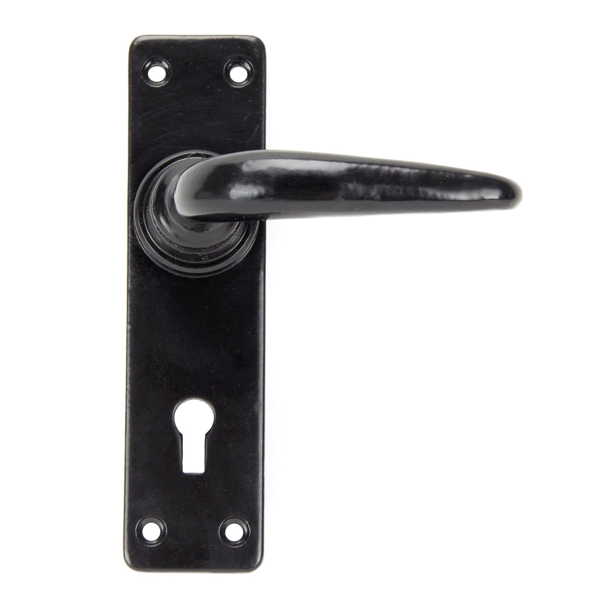 From The Anvil's Black Smooth Lever Lock Set