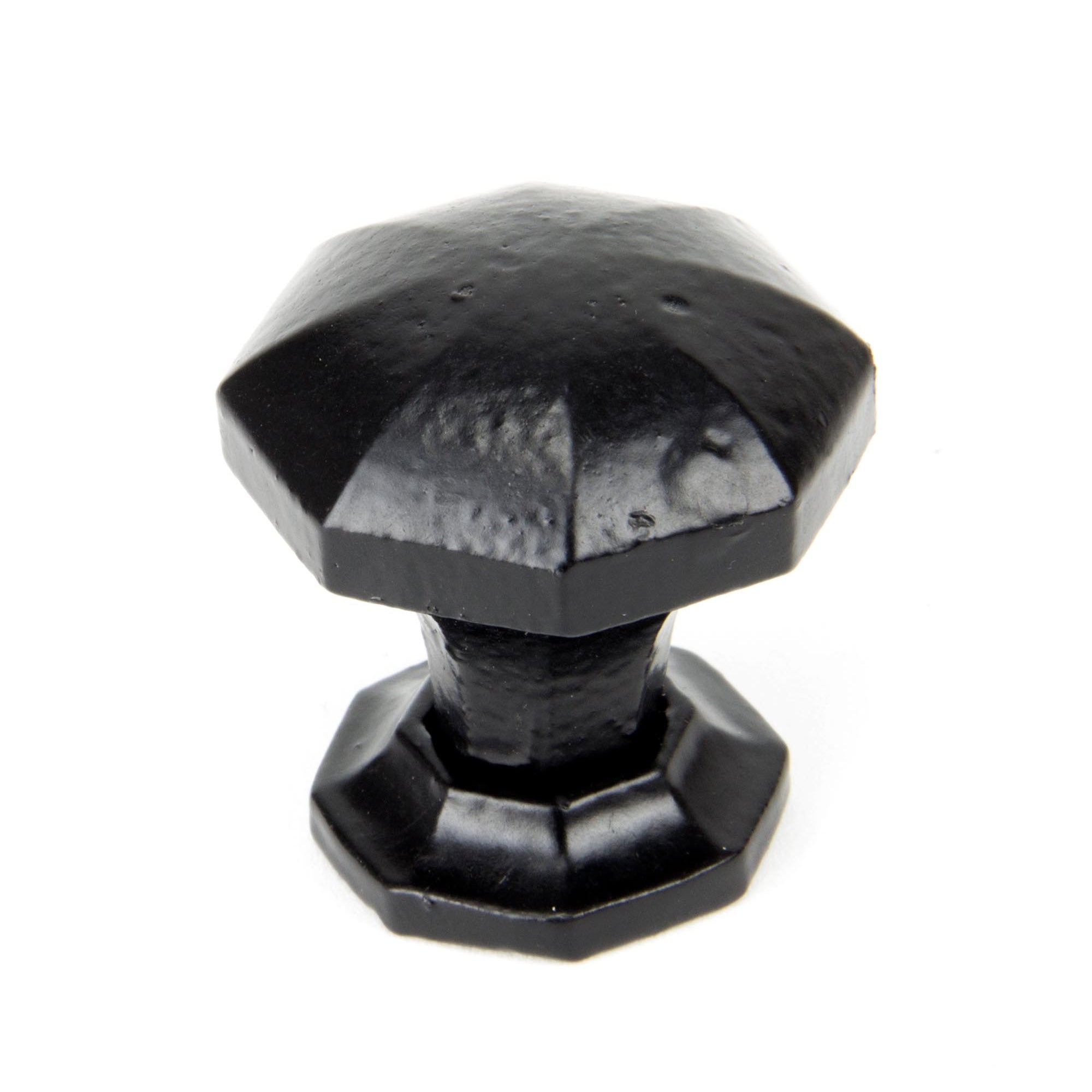 From The Anvil's Black Octagonal Cabinet Knob