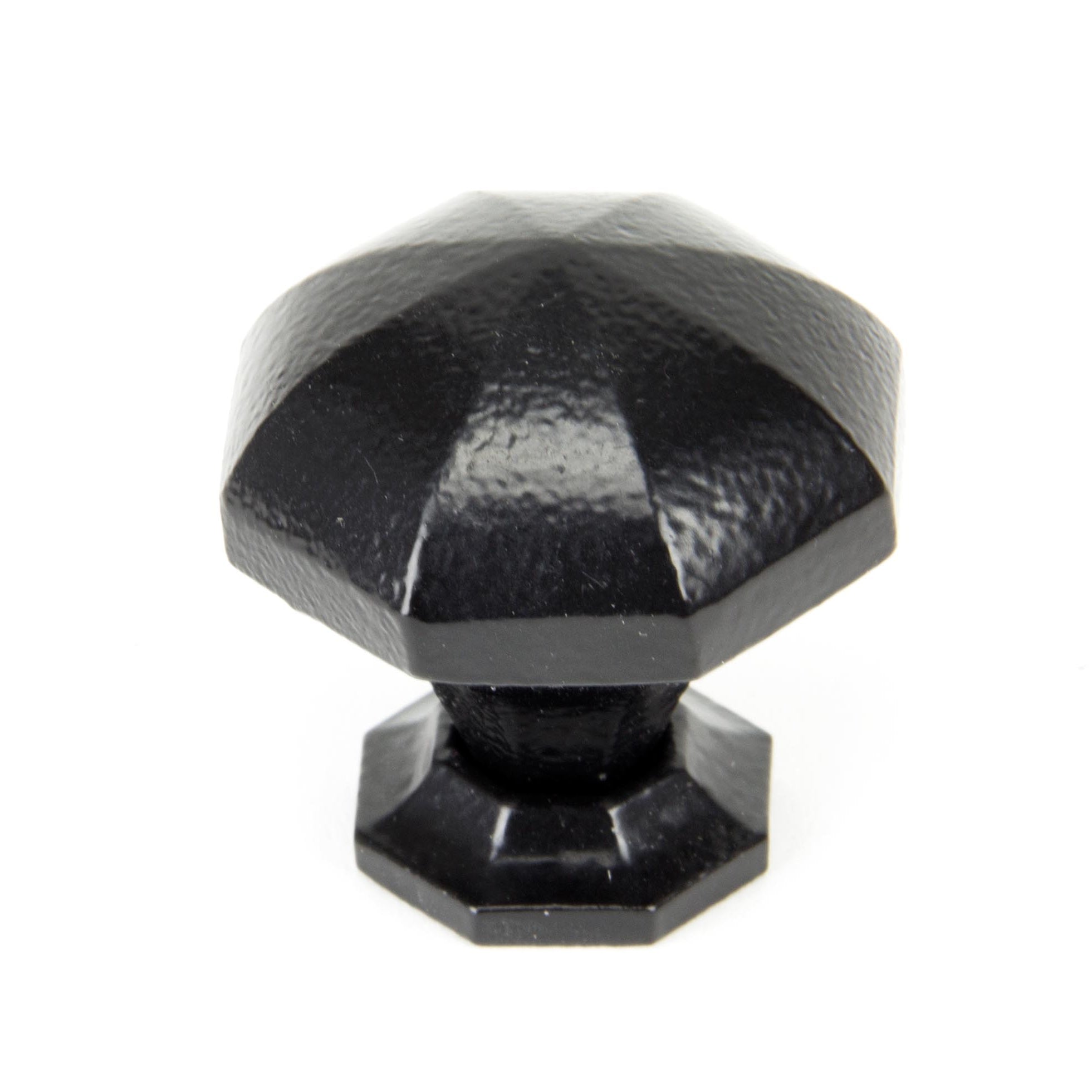 From The Anvil's Black Octagonal Cabinet Knob