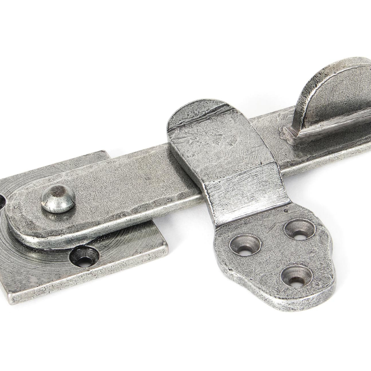 From The Anvil's Pewter Patina Privacy Latch Set