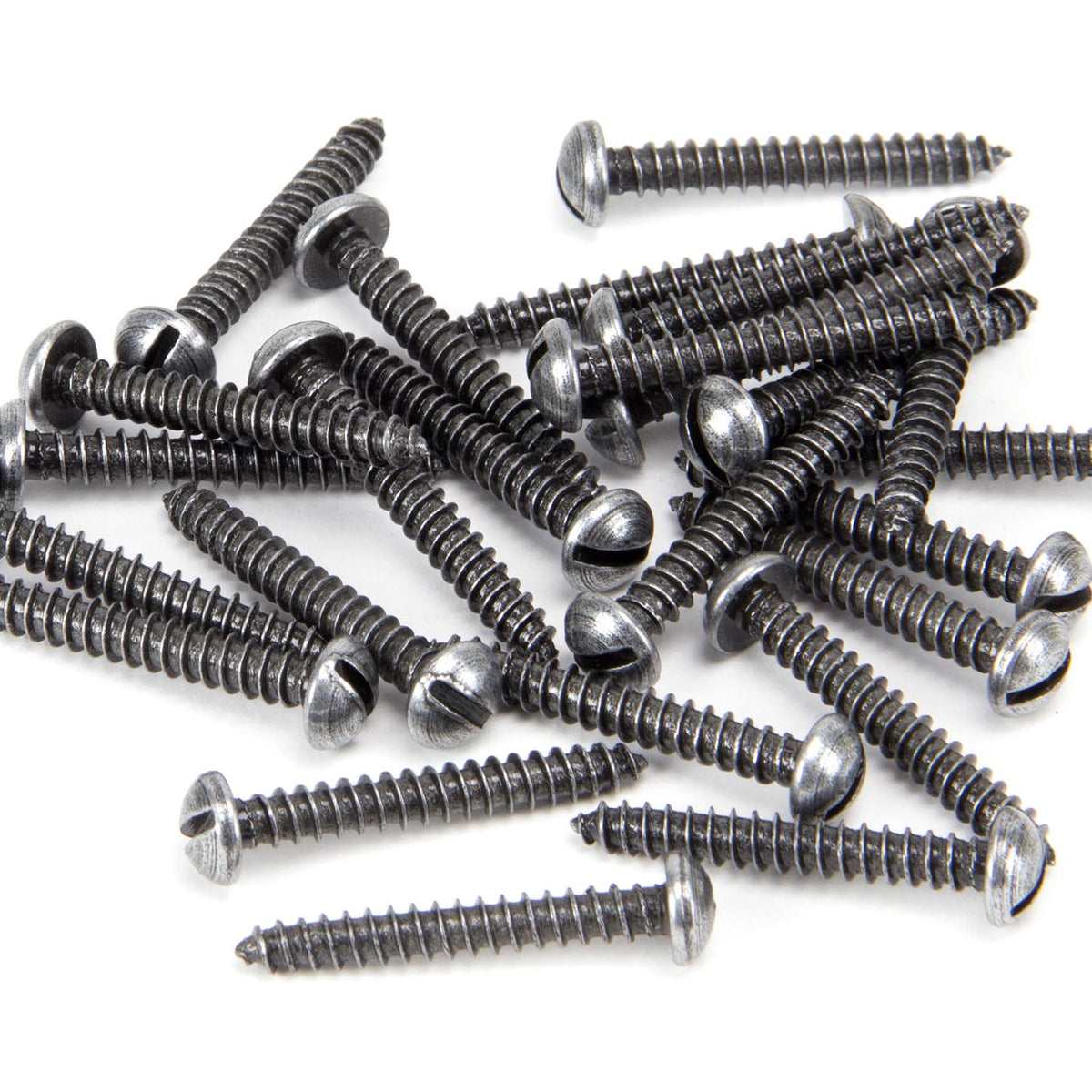 From The Anvil's Pewter Patina Round Head Screws (25)
