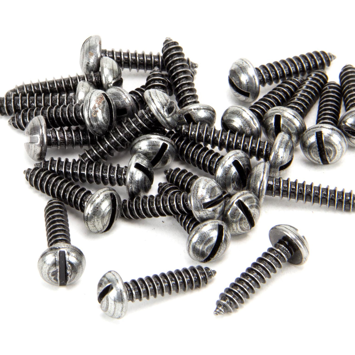 From The Anvil's Pewter Patina Round Head Screws (25)