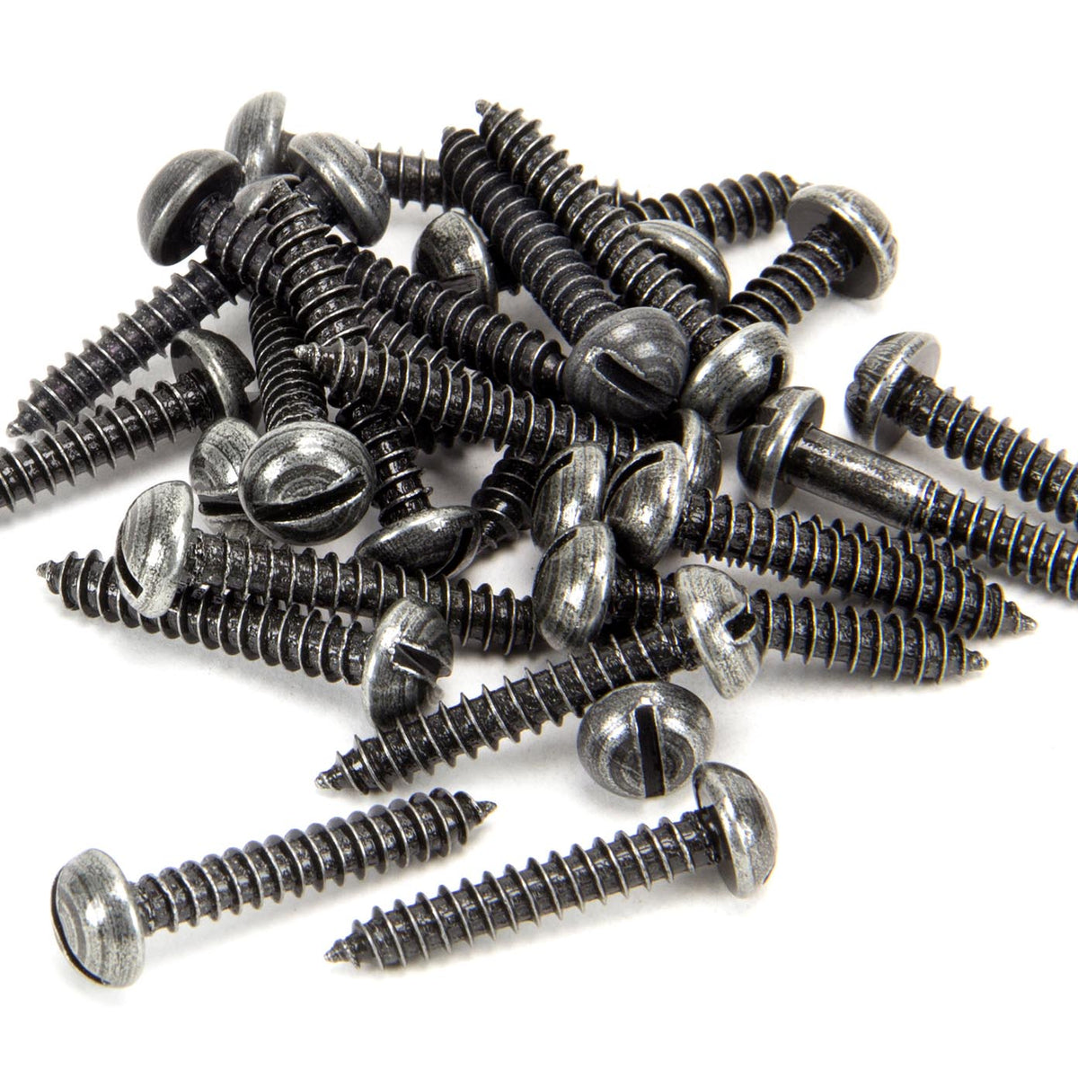 From The Anvil's Pewter Patina Round Head Screws (25)