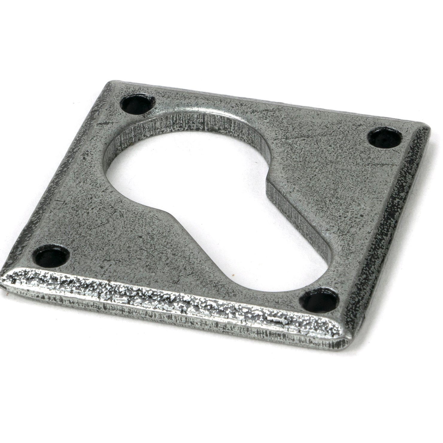 From The Anvil's Pewter Patina Diamond Euro Escutcheon