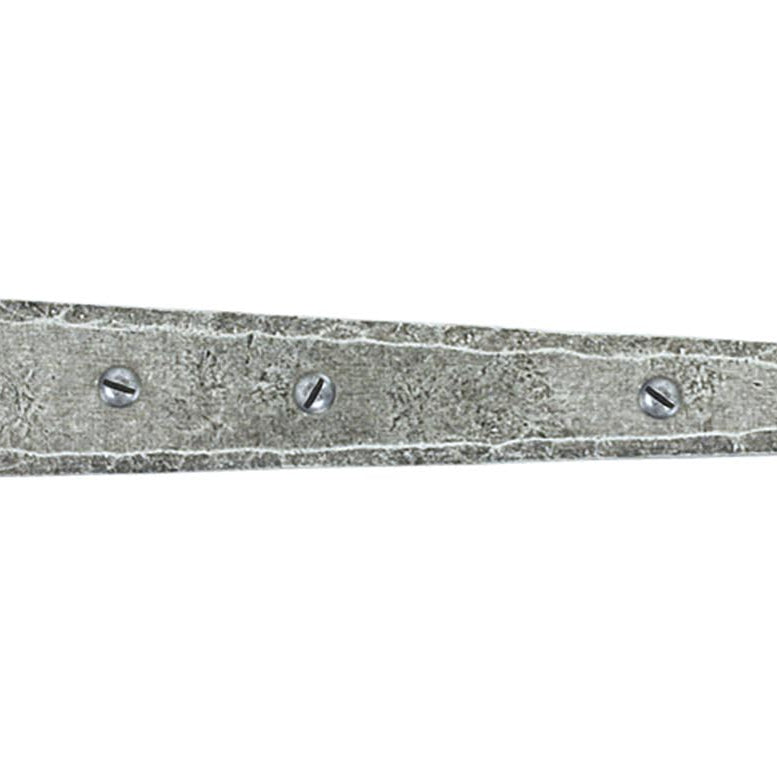 From The Anvil's Pewter Patina Penny End T Hinge (pair)