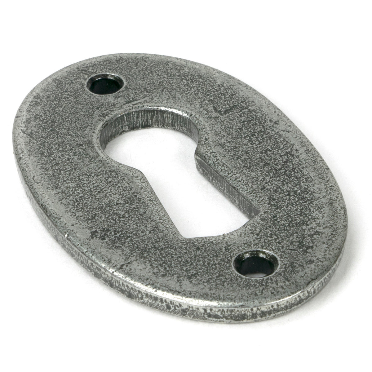 From The Anvil's Pewter Patina Oval Escutcheon
