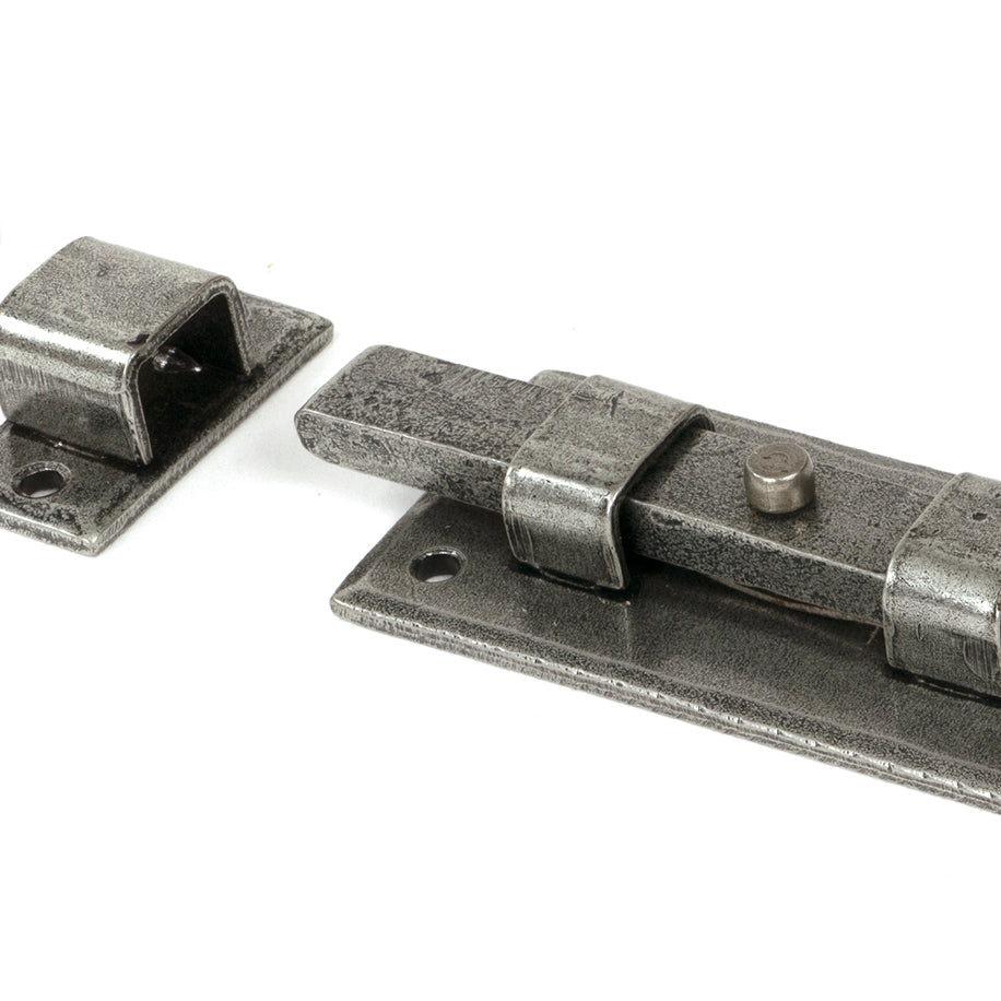 From The Anvil's Pewter Patina Straight Knob Bolt