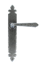 From The Anvil's Pewter Patina Cromwell Lever Latch Set