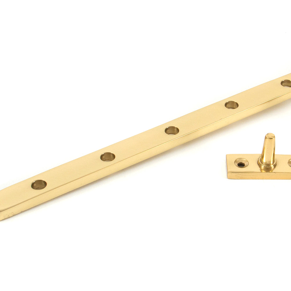 From The Anvil's Polished Brass Peardrop Stay