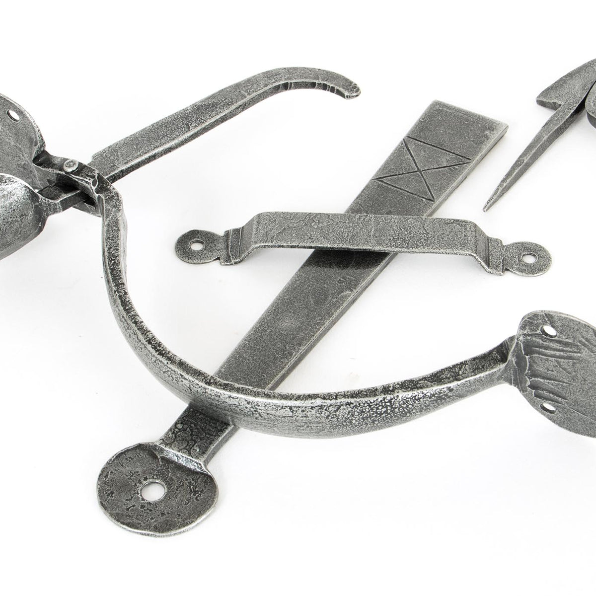 From The Anvil's Pewter Patina Bean Thumblatch