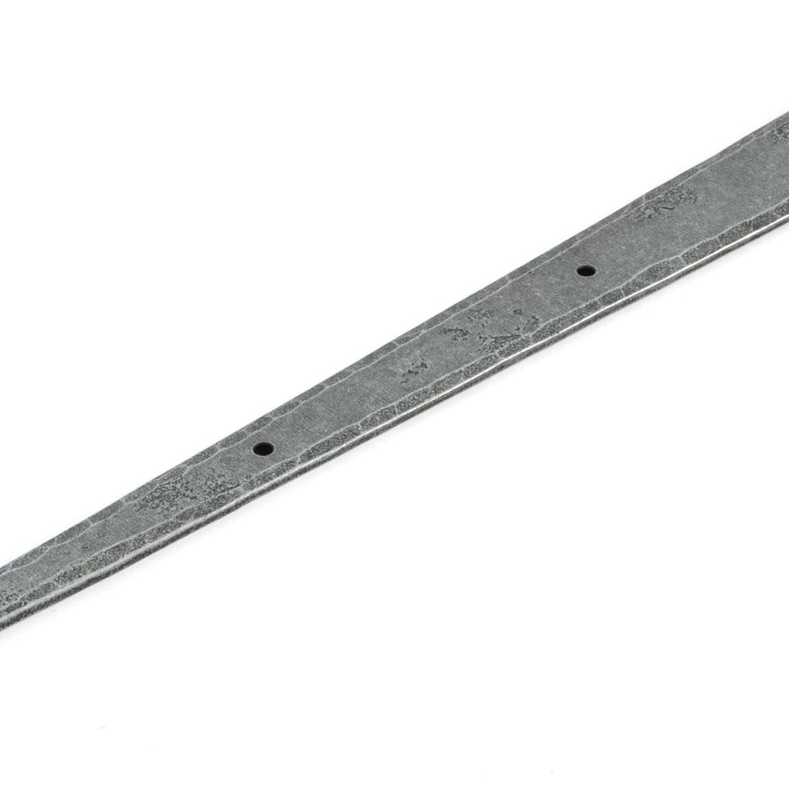From The Anvil's Pewter Patina Penny End Hinge Front (pair)