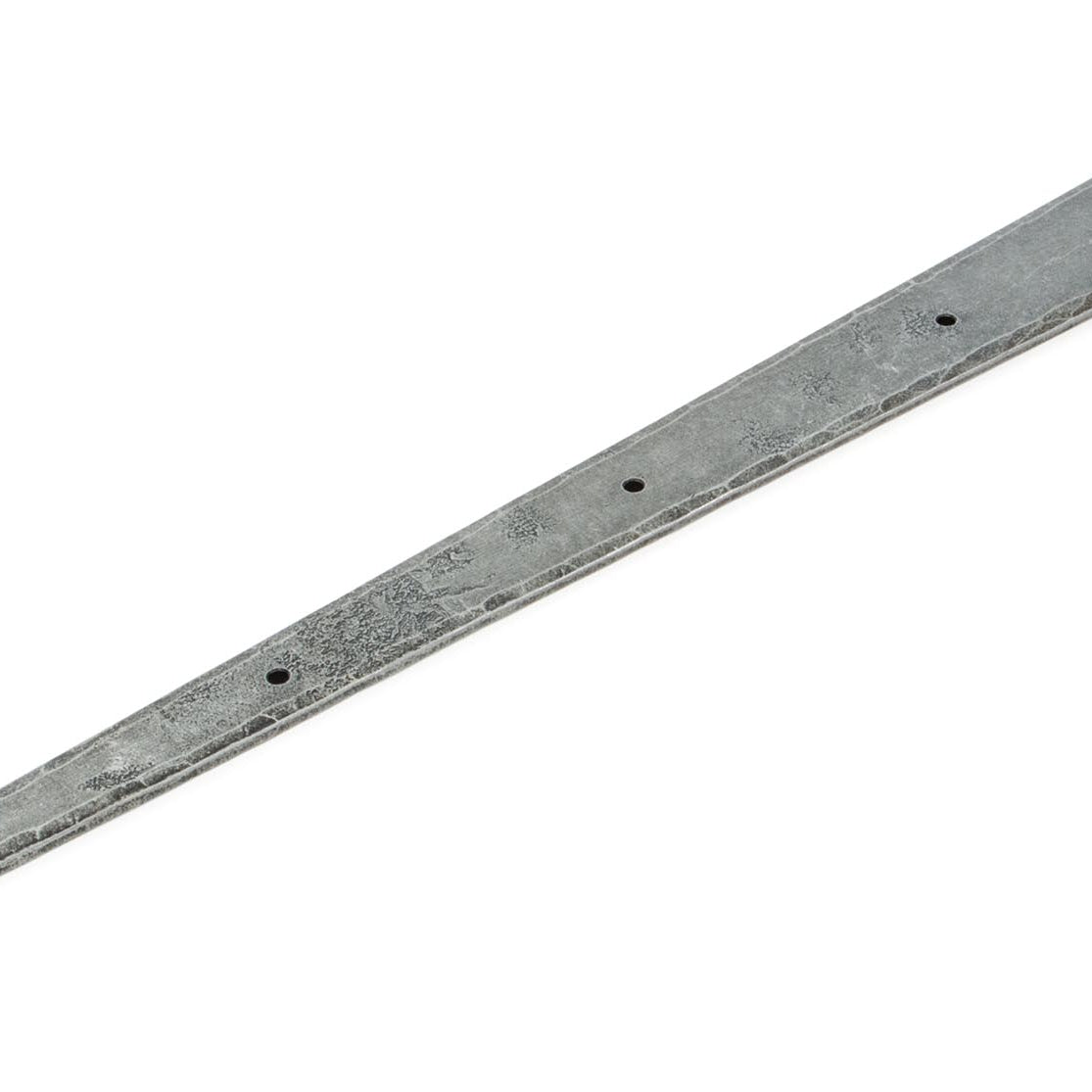 From The Anvil's Pewter Patina Penny End Hinge Front (pair)
