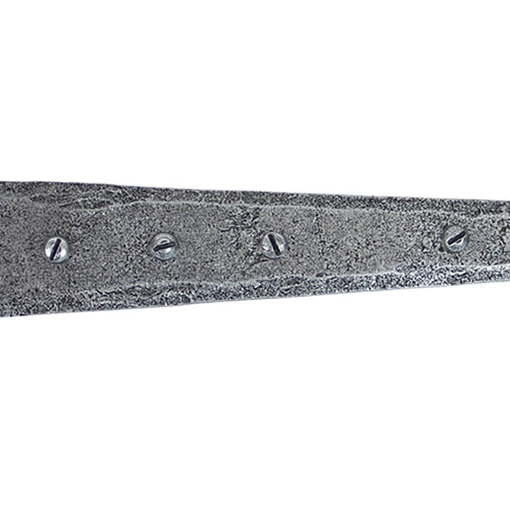 From The Anvil's Pewter Patina Penny End T Hinge (pair)