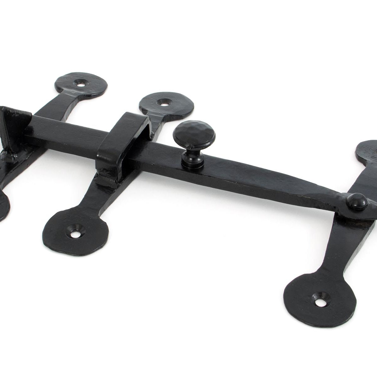From The Anvil's Black Oxford Privacy Latch Set