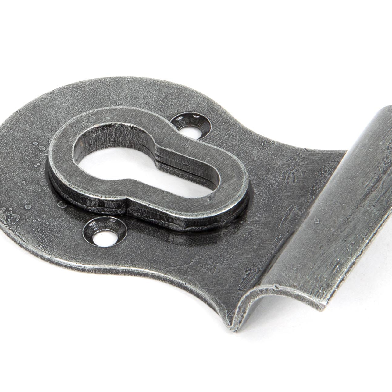 From The Anvil's Pewter Patina Euro Door Pull