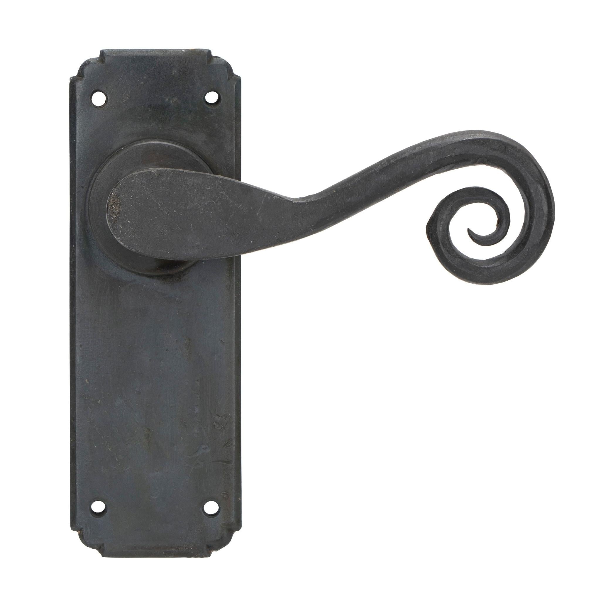 From The Anvil's Beeswax Monkeytail Lever Latch Set