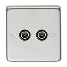 From The Anvil's Satin Stainless Steel TV Socket