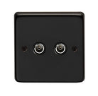 From The Anvil's Matt Black TV Socket