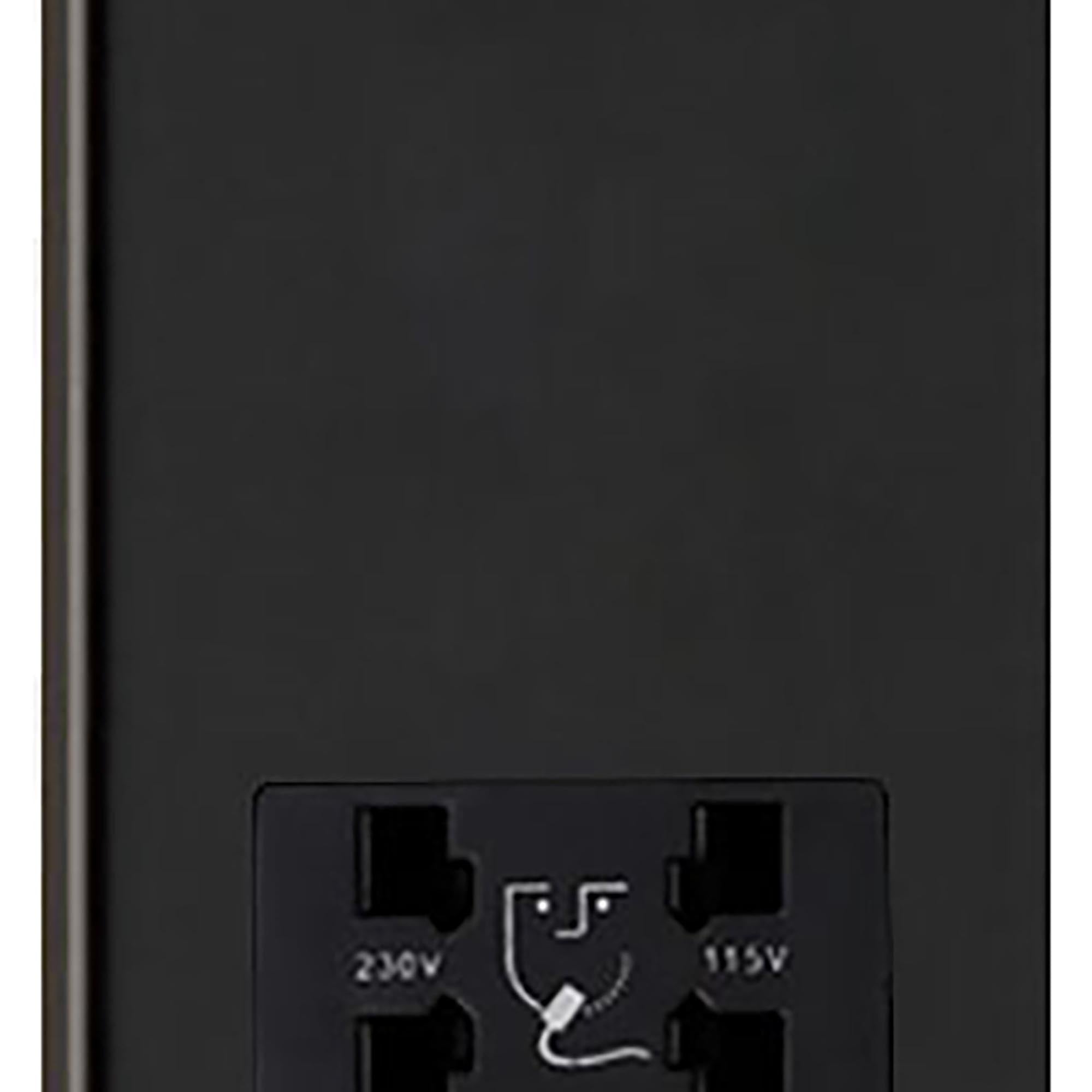 From The Anvil's Matt Black Dual Volt Shaver Socket