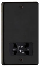 From The Anvil's Matt Black Dual Volt Shaver Socket