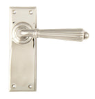 From The Anvil's Polished Nickel Hinton Lever Latch Set