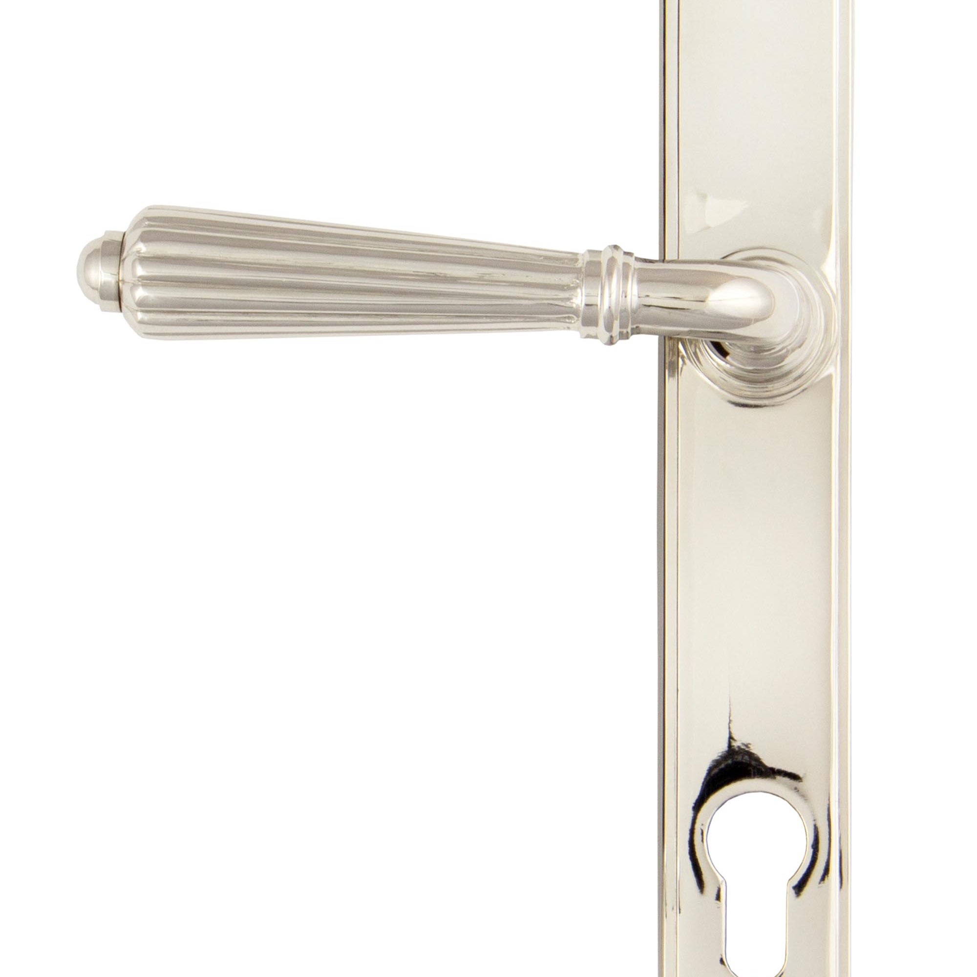 From The Anvil's Polished Nickel Hinton Slimline Lever Espag. Lock Set