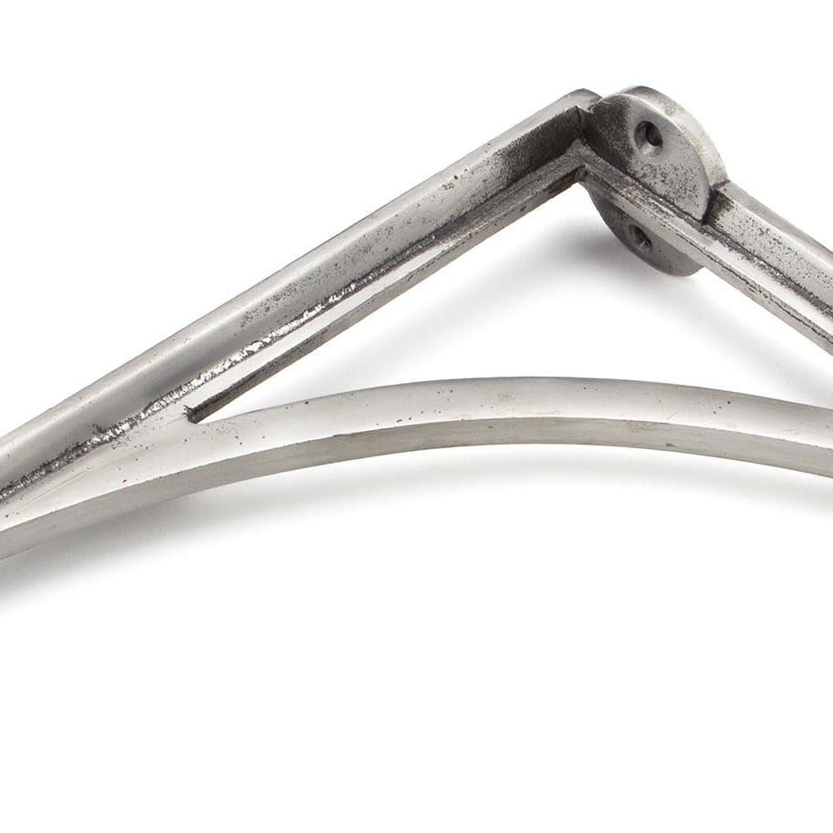 From The Anvil's Natural Smooth Curved Shelf Bracket