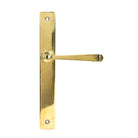 From The Anvil's Aged Brass Avon Slimline Lever Espag. Latch Set