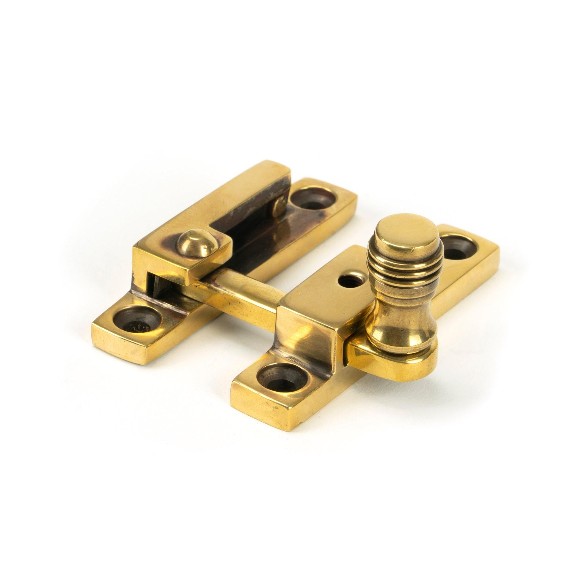 From The Anvil's Aged Brass Prestbury Quadrant Fastener - Narrow