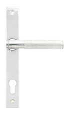 From The Anvil's Polished Chrome Brompton Slimline Lever Espag. Lock Set