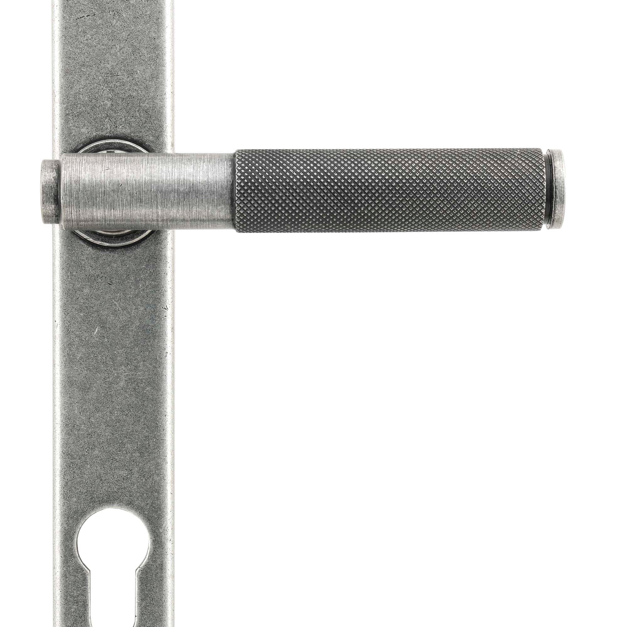 From The Anvil's Pewter Patina Brompton Slimline Lever Espag. Lock Set