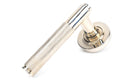 From The Anvil's Polished Nickel Brompton Lever on Rose Set (Sprung)