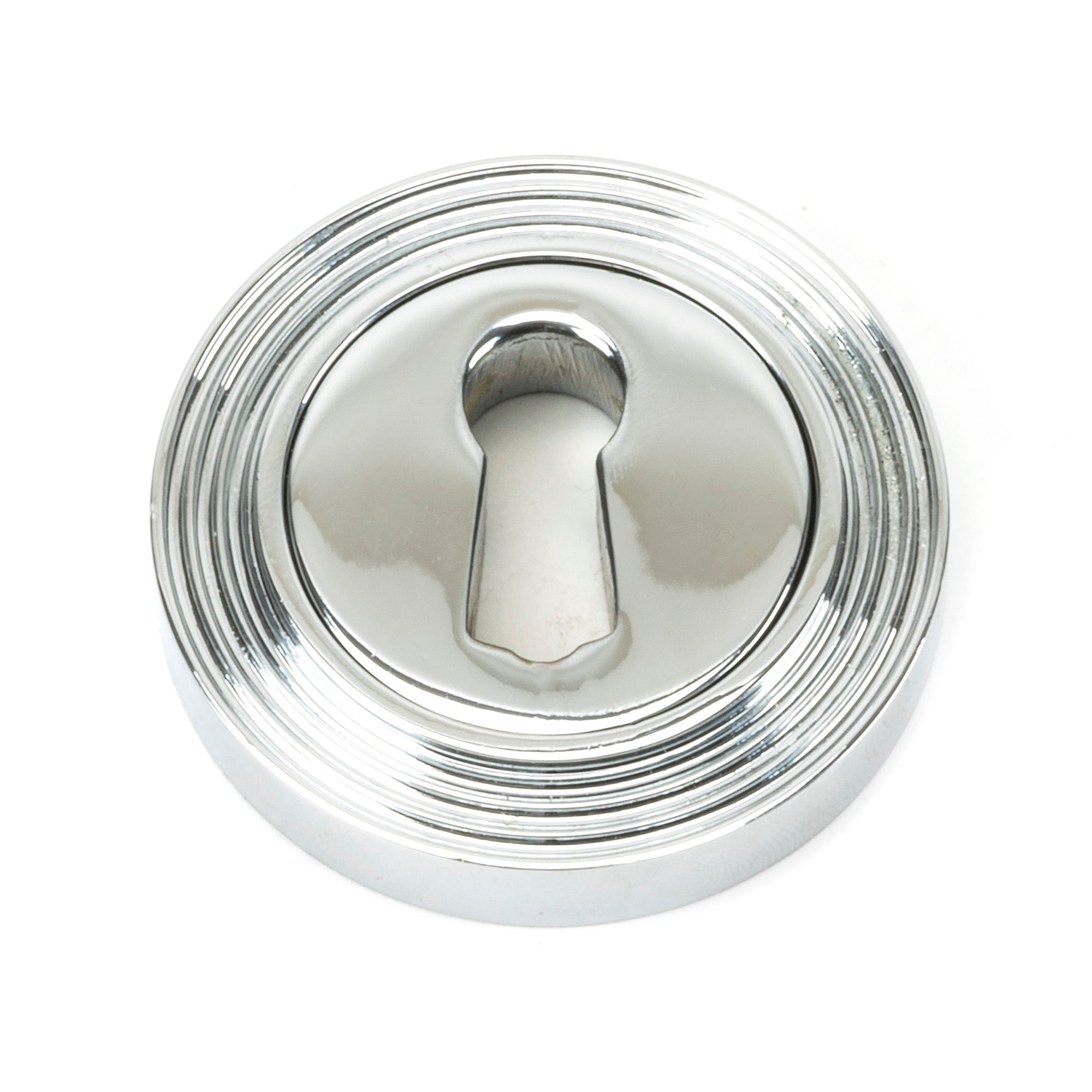 From The Anvil's Polished Chrome Round Escutcheon