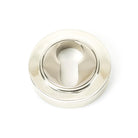 From The Anvil's Polished Nickel Round Euro Escutcheon